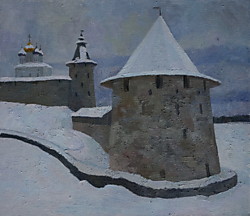 Зимой в Пскове